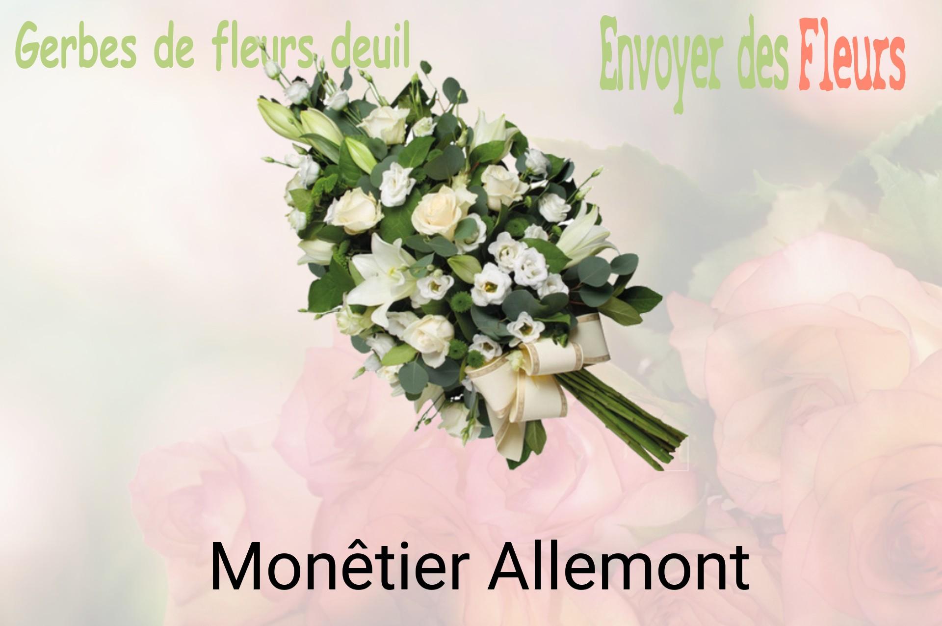 Gerbe de fleurs de deuil livrée à Monêtier-Allemont